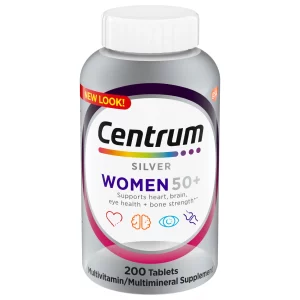 Centrum Silver Multivitamins for Women Over 50 Multimineral Supplement Supports Memory and Cognition In Older Adults 200 Ct 36788c99 7a95 4023 b0a1 e5b8765435c1.4dd02ac8775f2fbd4682d177a8f38954