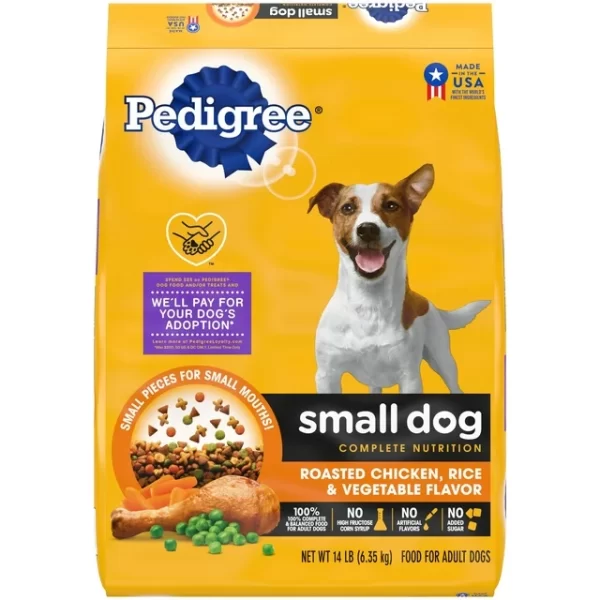 PEDIGREE Complete Nutrition Chicken Rice Vegetable Dry Dog Food for Small Adult Dog 14 lb Bag 13c1f4b3 68eb 49a0 af54 37b5be18bd64.f1bda306b735ccff654fbf394b770e32