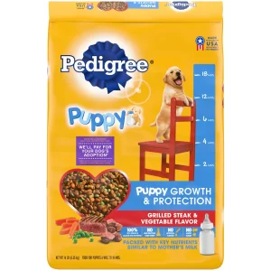 PEDIGREE Puppy Growth Protection Grilled Steak Vegetable Dry Dog Food for Puppy 14 lb Bag 4cbf3e75 5eb1 4118 a366 07d1475c757c.5e539cdcc2f7345867df7276235242a6