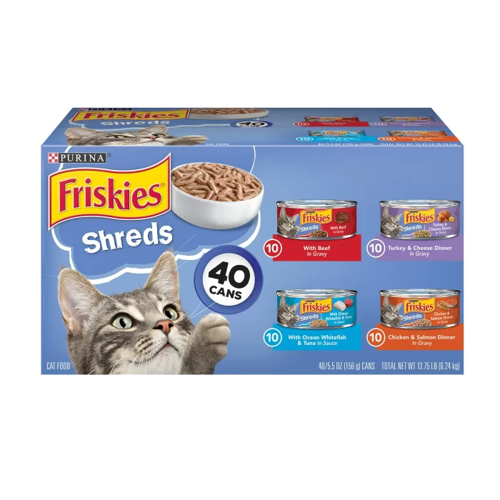 Purina Friskies Shreds Wet Cat Food Variety Pack 5 5 oz Cans 40 Pack 2e63f300 37b8 4e4a 84bf 762e7e36fb5b.2b472f057a042e31516b08f4f609ccda