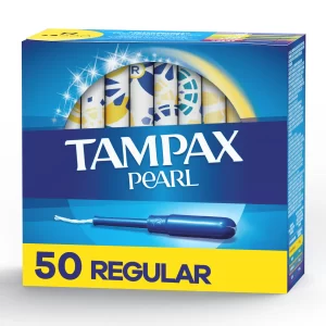 Tampax Pearl Tampons Regular Absorbency with BPA Free Plastic Applicator and LeakGuard Braid Unscented 50 Ct df954213 ea71 45c8 93a8 8adaaa1df517.b4b0c3744b18de43943220a0debab253