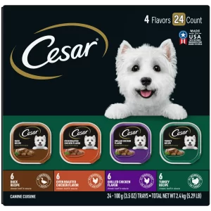 24 Pack CESAR Soft Wet Dog Food Classic Loaf in Sauce Poultry Variety Pack 3 5 oz Easy Peel Trays with Real Chicken Turkey or Duck 7c58da6f 0e52 4443 819c 370c6aa33f7d.e9b432a7d04cd9cdf600285ad84e1faf